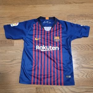 Authentic Nike FCB t-shirt Jersey Messi # 10 unisex kids size 26 (L/XL)